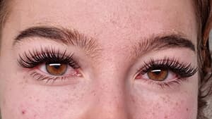 Diamond Eyelash Extensions gallery, Wispy Eyelash Extensions, two eyes. | Melbourne