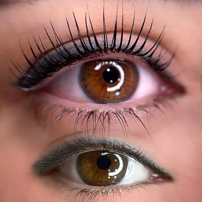 Comparison of lash lift and tint versus lash extensions by Diamond Eyelash Extensions in Melbourne, highlighting the natural and low-maintenance benefits of lash lift and tint.