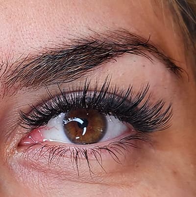 Wispy eyelash extensions by Diamond Eyelash Extensions in Melbourne shown from various angles to demonstrate the versatility and natural appearance of the style.